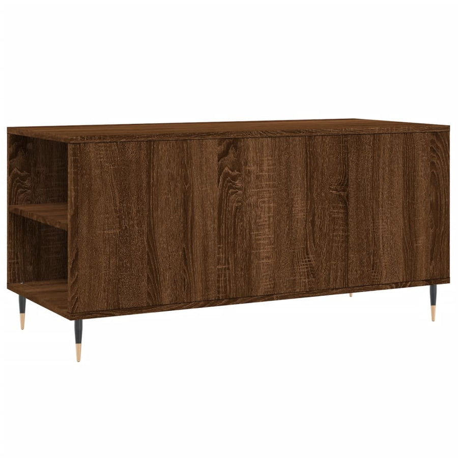 Salontafel 02X44,5X50 Cm Bewerkt Hout bruin eikenkleur