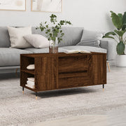 Salontafel 102x44,5x50 cm bewerkt hout bruin