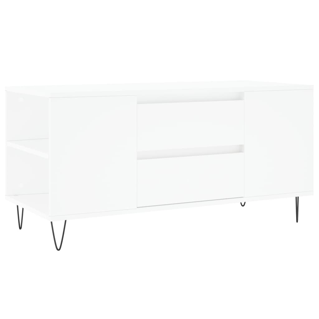 Salontafel 02X44,5X50 Cm Bewerkt Hout Wit
