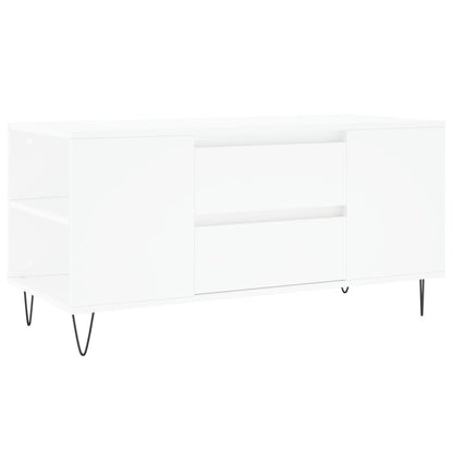 Salontafel 02X44,5X50 Cm Bewerkt Hout Wit