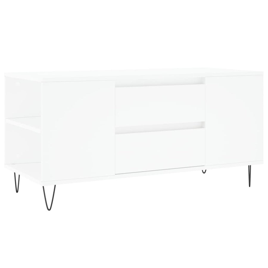 Salontafel 02X44,5X50 Cm Bewerkt Hout Wit