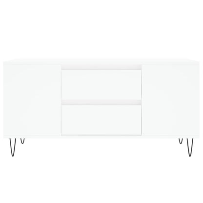 Salontafel 02X44,5X50 Cm Bewerkt Hout Wit