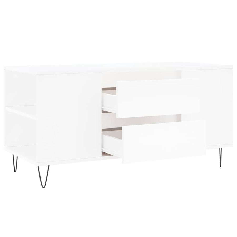 Salontafel 02X44,5X50 Cm Bewerkt Hout Wit