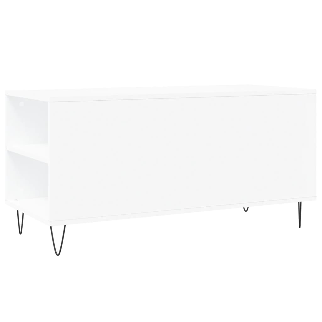 Salontafel 02X44,5X50 Cm Bewerkt Hout Wit
