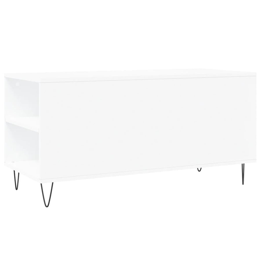 Salontafel 02X44,5X50 Cm Bewerkt Hout Wit