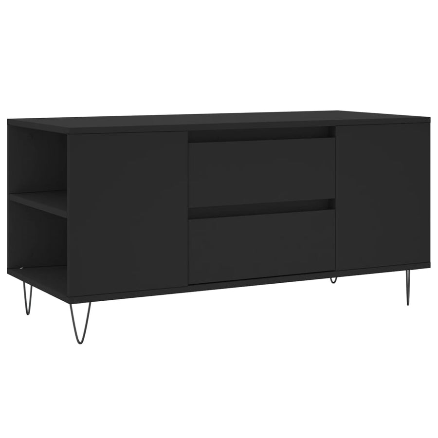 Salontafel 02X44,5X50 Cm Bewerkt Hout Zwart