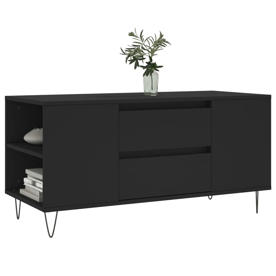 Salontafel 02X44,5X50 Cm Bewerkt Hout Zwart