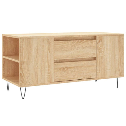 Salontafel 02X44,5X50 Cm Bewerkt Hout Kleurig Sonoma eiken