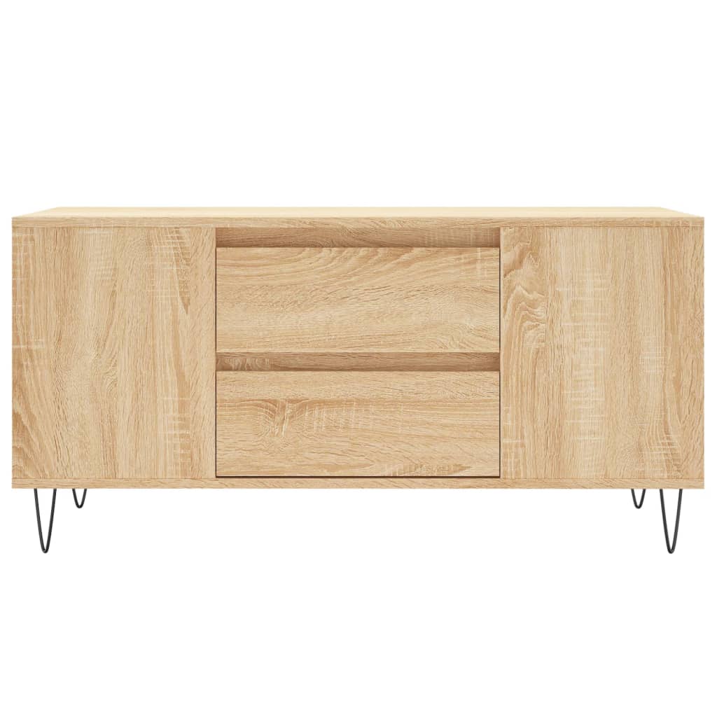 Salontafel 02X44,5X50 Cm Bewerkt Hout Kleurig Sonoma eiken