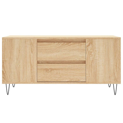 Salontafel 02X44,5X50 Cm Bewerkt Hout Kleurig Sonoma eiken