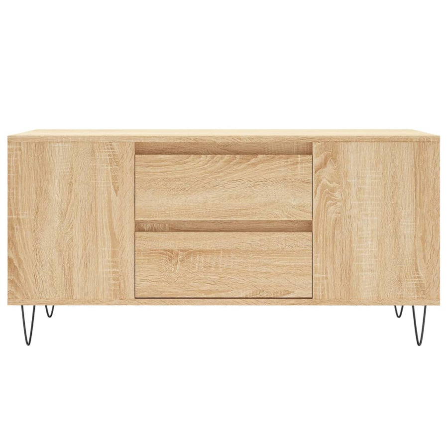Salontafel 02X44,5X50 Cm Bewerkt Hout Kleurig Sonoma eiken