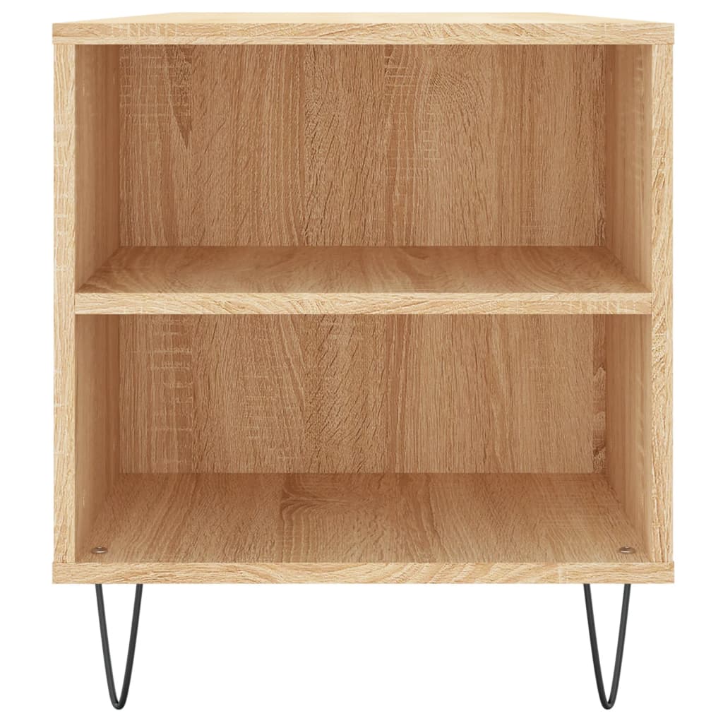 Salontafel 02X44,5X50 Cm Bewerkt Hout Kleurig Sonoma eiken
