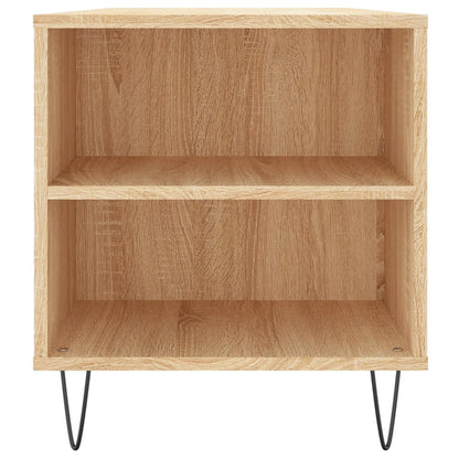 Salontafel 02X44,5X50 Cm Bewerkt Hout Kleurig Sonoma eiken