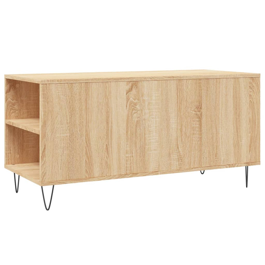 Salontafel 02X44,5X50 Cm Bewerkt Hout Kleurig Sonoma eiken