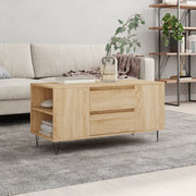 Salontafel 102x44,5x50 cm bewerkt hout sonoma eiken