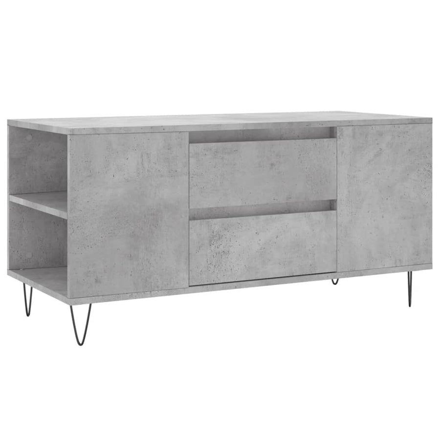 Salontafel 02X44,5X50 Cm Bewerkt Hout Betongrijs