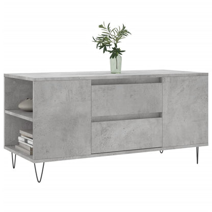 Salontafel 02X44,5X50 Cm Bewerkt Hout Betongrijs