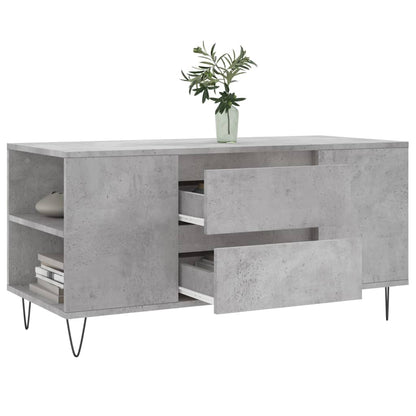 Salontafel 02X44,5X50 Cm Bewerkt Hout Betongrijs