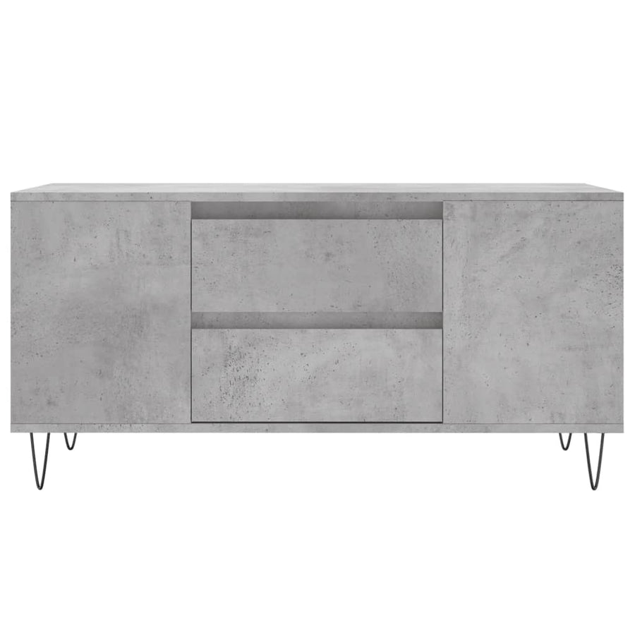 Salontafel 02X44,5X50 Cm Bewerkt Hout Betongrijs