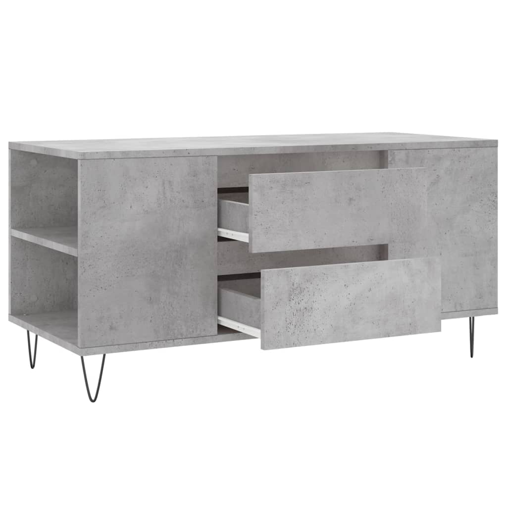 Salontafel 02X44,5X50 Cm Bewerkt Hout Betongrijs