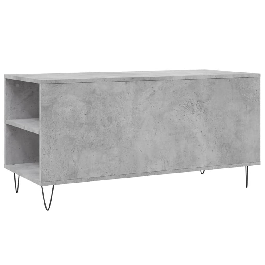 Salontafel 02X44,5X50 Cm Bewerkt Hout Betongrijs