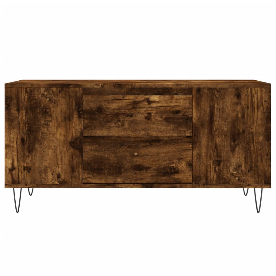 Salontafel 02X44,5X50 Cm Bewerkt Hout Kleurig Gerookt eiken