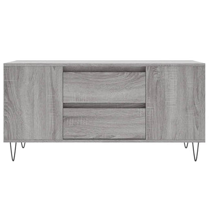 Salontafel 02X44,5X50 Cm Bewerkt Hout Eikenkleur Grijs sonoma