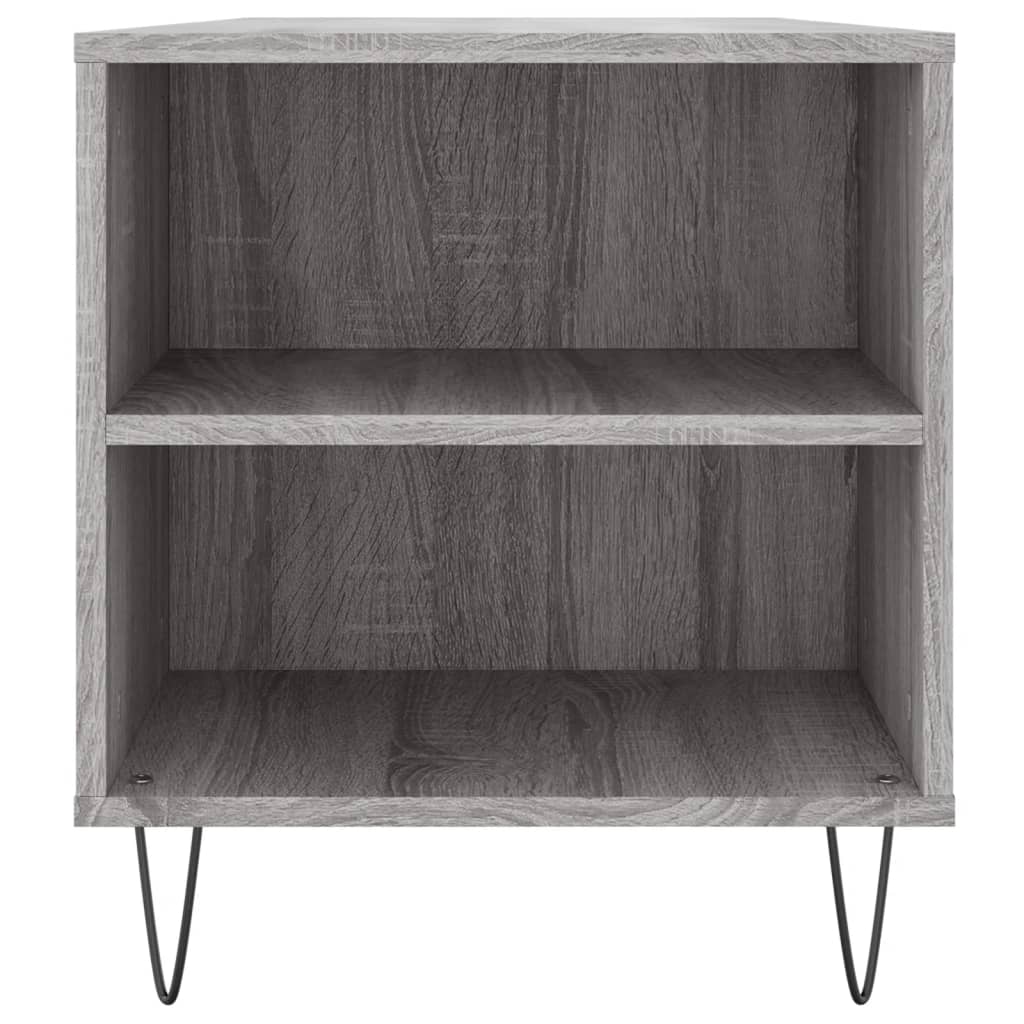 Salontafel 02X44,5X50 Cm Bewerkt Hout Eikenkleur Grijs sonoma