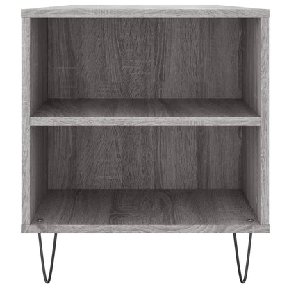 Salontafel 02X44,5X50 Cm Bewerkt Hout Eikenkleur Grijs sonoma