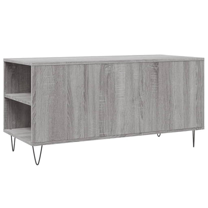 Salontafel 02X44,5X50 Cm Bewerkt Hout Eikenkleur Grijs sonoma