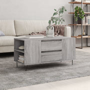 Salontafel 102x44,5x50 cm bewerkt hout grijs