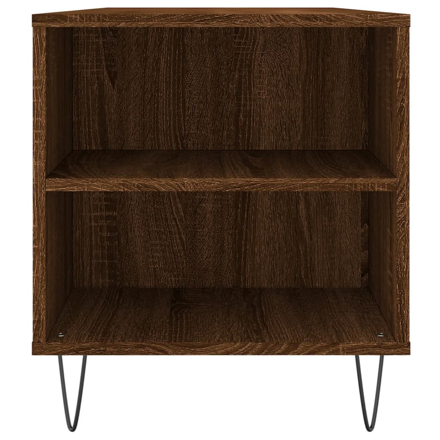 Salontafel 02X44,5X50 Cm Bewerkt Hout Bruin Eikenkleur Bruineiken