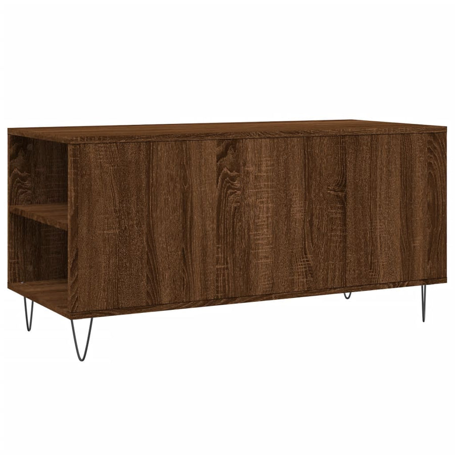 Salontafel 02X44,5X50 Cm Bewerkt Hout Bruin Eikenkleur Bruineiken