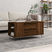 Salontafel 102x44,5x50 cm bewerkt hout bruin