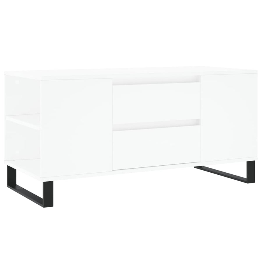 Salontafel 02X44,5X50 Cm Bewerkt Hout Wit
