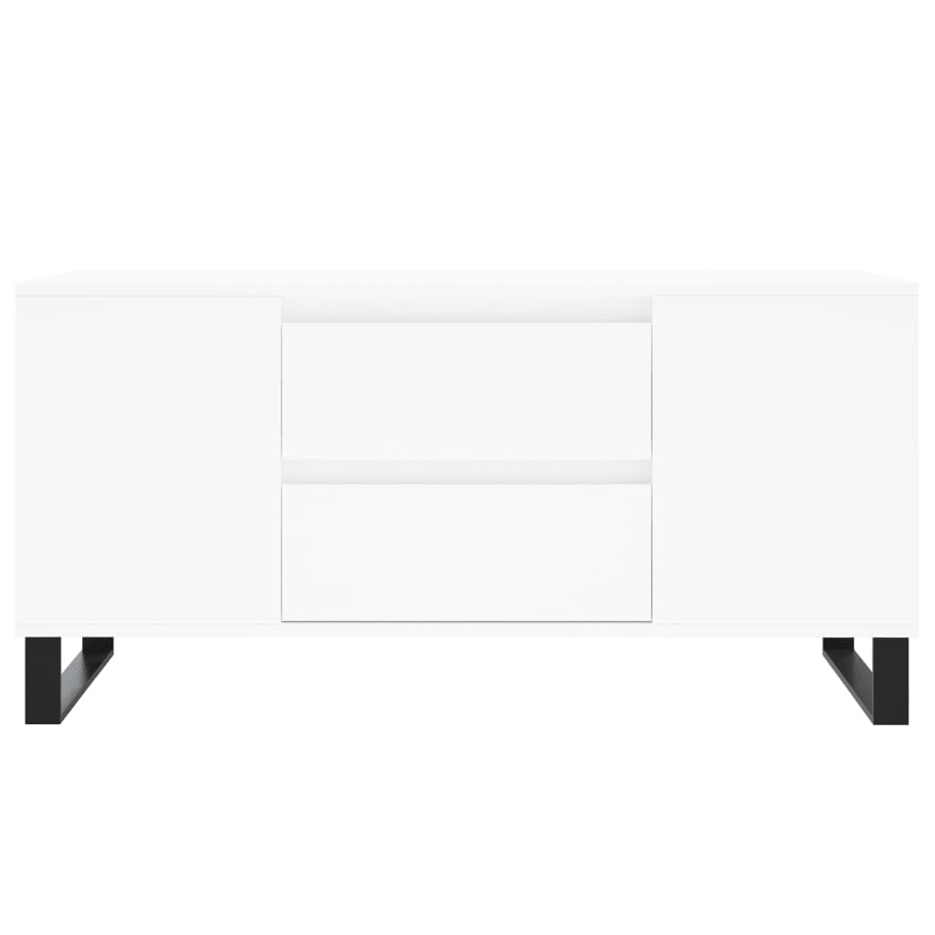Salontafel 02X44,5X50 Cm Bewerkt Hout Wit