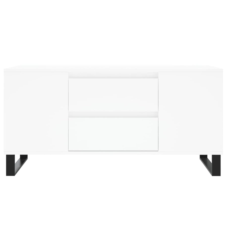 Salontafel 02X44,5X50 Cm Bewerkt Hout Wit
