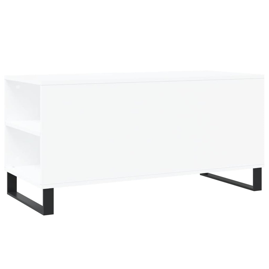 Salontafel 02X44,5X50 Cm Bewerkt Hout Wit