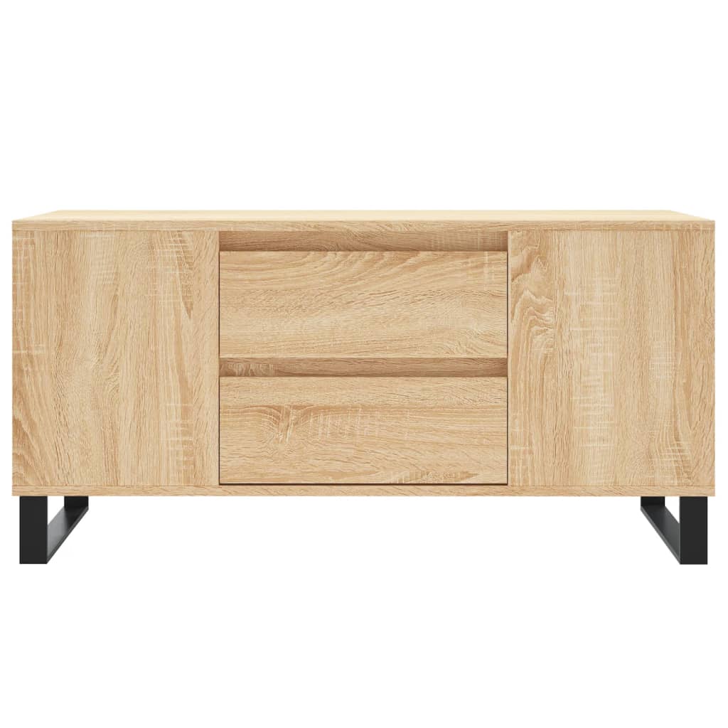 Salontafel 02X44,5X50 Cm Bewerkt Hout Kleurig Sonoma eiken