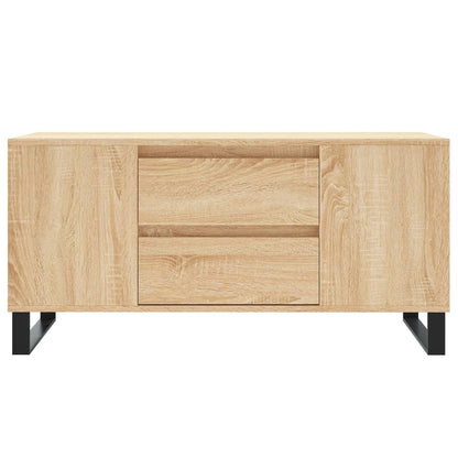 Salontafel 02X44,5X50 Cm Bewerkt Hout Kleurig Sonoma eiken