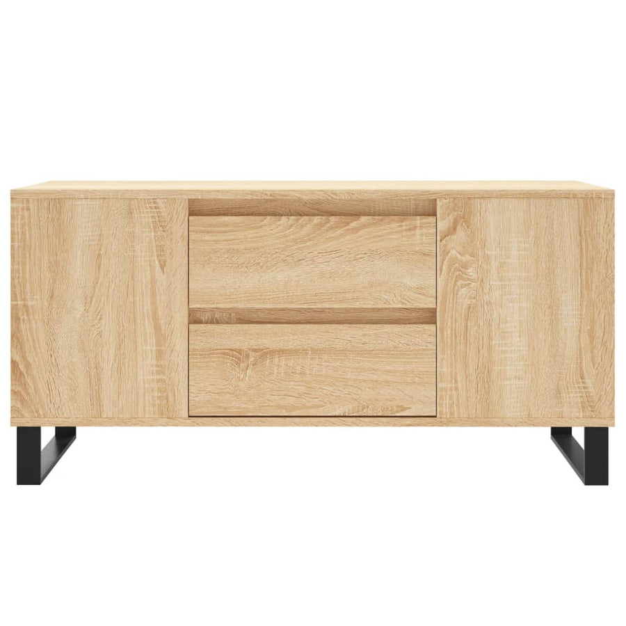 Salontafel 02X44,5X50 Cm Bewerkt Hout Kleurig Sonoma eiken