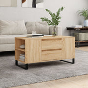 Salontafel 102x44,5x50 cm bewerkt hout sonoma eiken