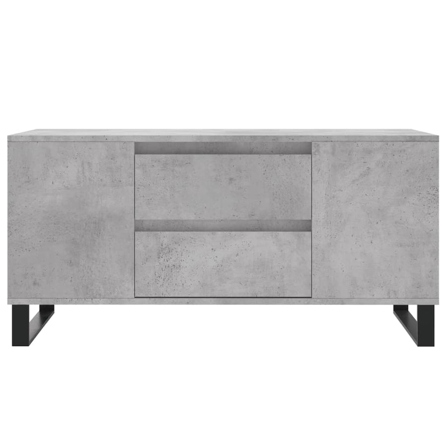 Salontafel 102x44,5x50 cm bewerkt hout betongrijs
