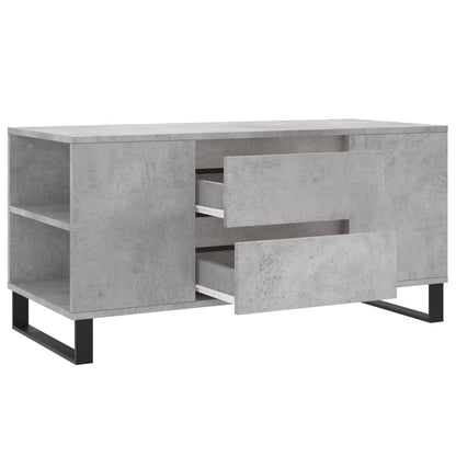 Salontafel 102x44,5x50 cm bewerkt hout betongrijs