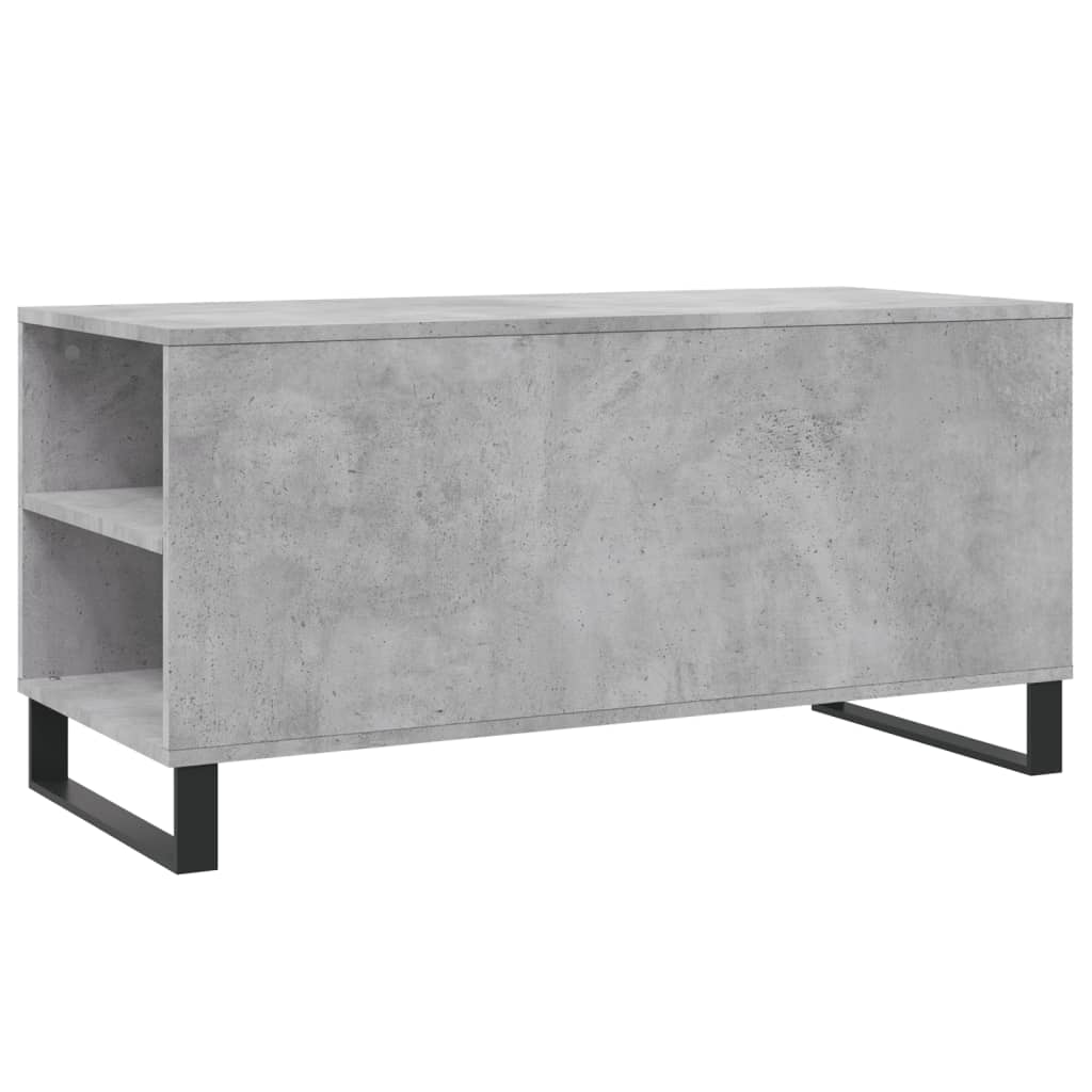 Salontafel 102x44,5x50 cm bewerkt hout betongrijs