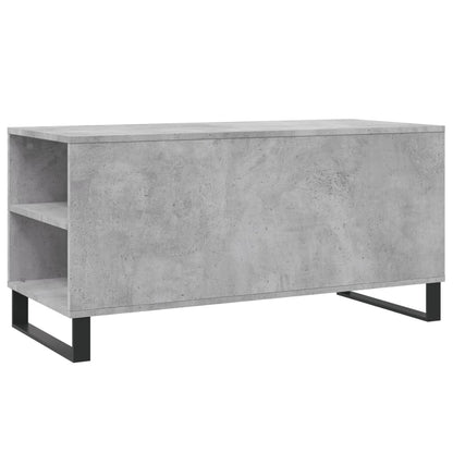 Salontafel 102x44,5x50 cm bewerkt hout betongrijs