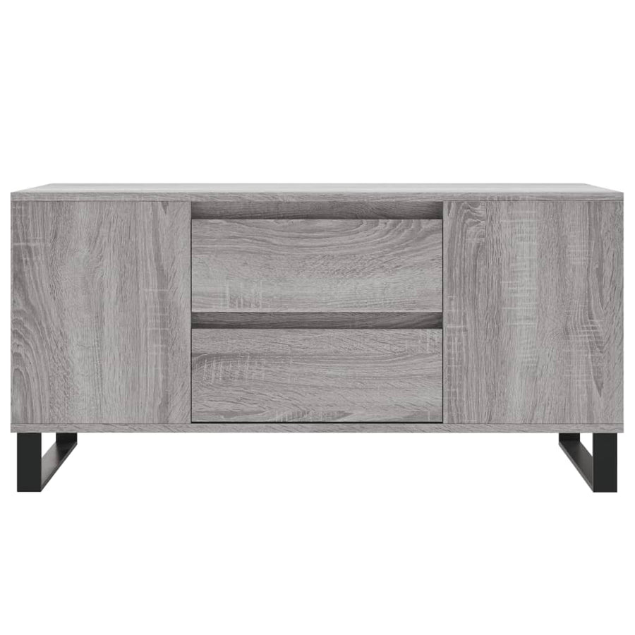 Salontafel 102x44,5x50 cm bewerkt hout grijs sonoma eikenkleur