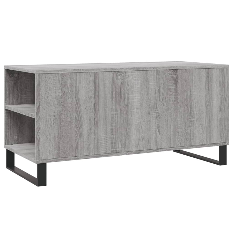 Salontafel 102x44,5x50 cm bewerkt hout grijs sonoma eikenkleur