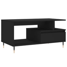 Salontafel 90X49X45 Cm Bewerkt Hout Zwart