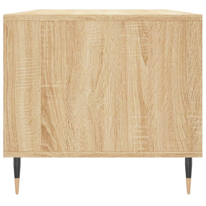 Salontafel 90X49X45 Cm Bewerkt Hout Kleurig Sonoma eiken